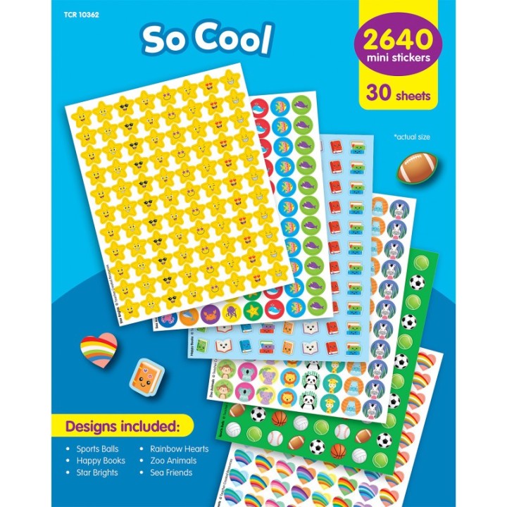 Teacher Created Resources® So Cool Mini Stickers Variety Pack