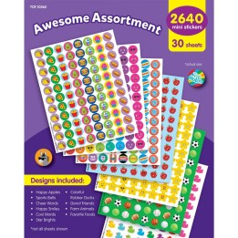 Teacher Created Resources® Awesome Assortment Mini Stickers Variety Pack