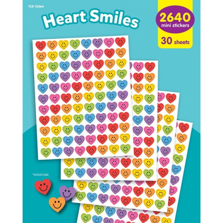 Teacher Created Resources® Heart Smiles Mini Stickers Value Pack