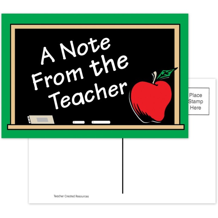 Teacher Created Resources® A Note from the Teacher Postcards, Pack of 30