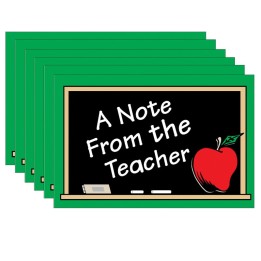 Teacher Created Resources® A Note from the Teacher Postcards, 30 Per Pack, 6 Packs