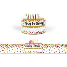 Teacher Created Resources® Confetti Happy Birthday Crowns, Pack of 30