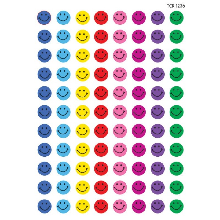 Teacher Created Resources® Happy Faces Mini Stickers, Pack of 528