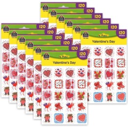 Teacher Created Resources® Valentines Day Stickers, 120 Per Pack, 12 Packs