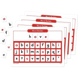 Primary Concepts™ Magnetic Word Builder Boards with Magnetic Letters, 4 Boards