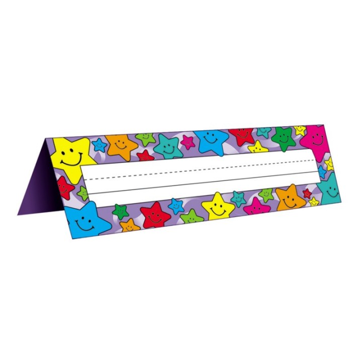 Teacher Created Resources® Happy Stars Tented Name Plates, Pack of 36