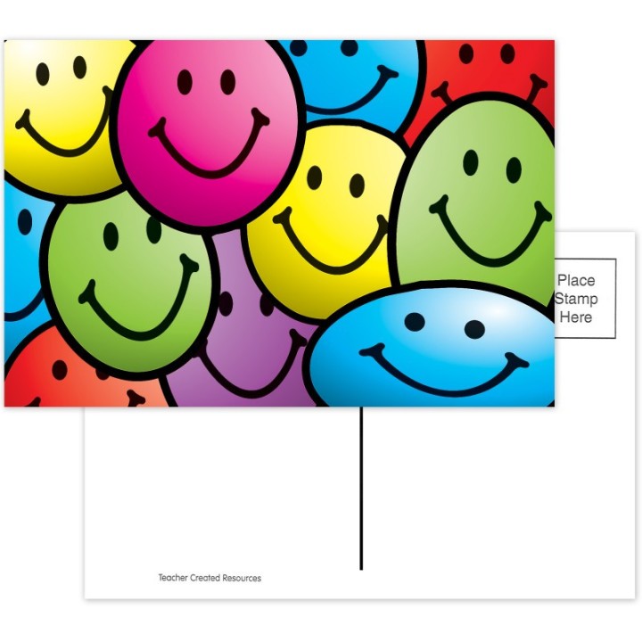 Teacher Created Resources® Smiley Faces Postcards, Pack of 30