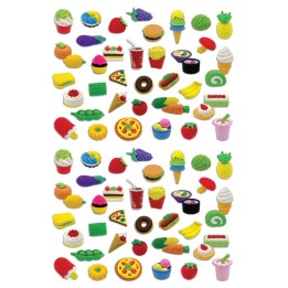 Teacher Created Resources® Desk Pets - Assorted Food, 40 Per Pack, 2 Packs