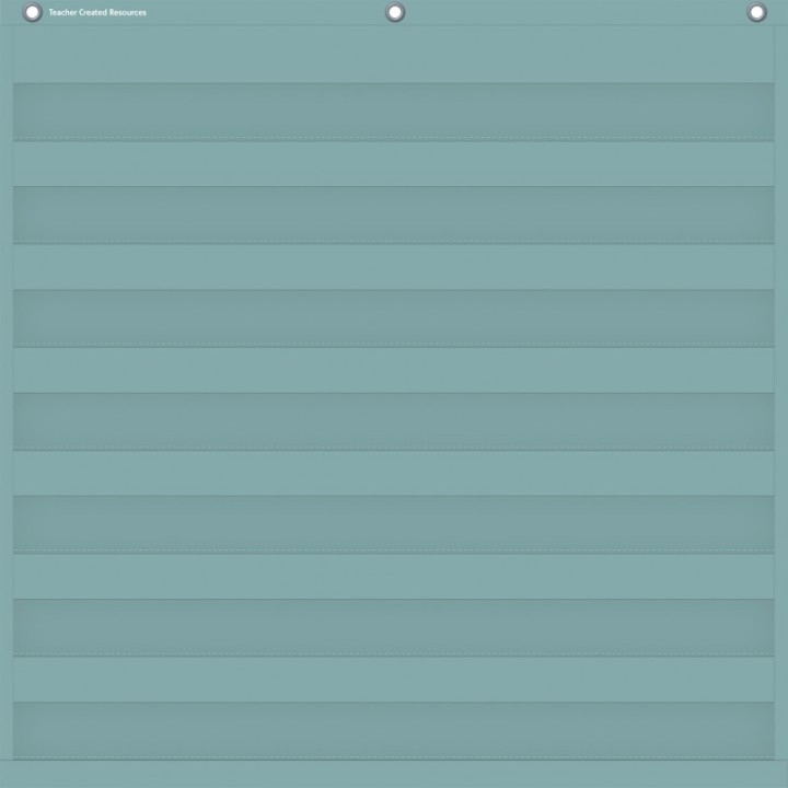 Teacher Created Resources® Calming Blue 7 Pocket Chart, 28" x 28"