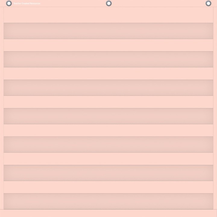 Teacher Created Resources® Blush 7 Pocket Chart, 28" x 28"