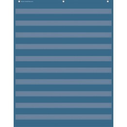 Teacher Created Resources® Slate Blue 10 Pocket Chart, 34" x 44"