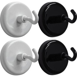 Teacher Created Resources® Black & White Magnetic Hooks, Pack of 4