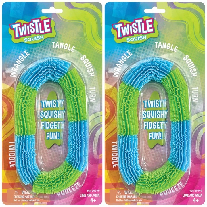 Teacher Created Resources® Twistle Squish, Aqua & Lime, Pack of 2
