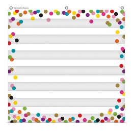 Teacher Created Resources® Confetti 7 Pocket Chart, 28" x 28"
