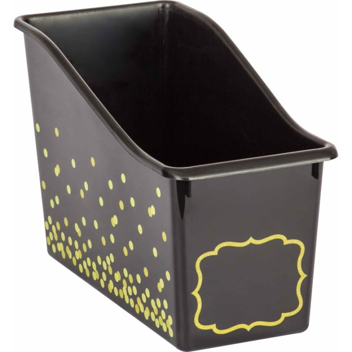 Teacher Created Resources® Black Confetti Plastic Book Bin