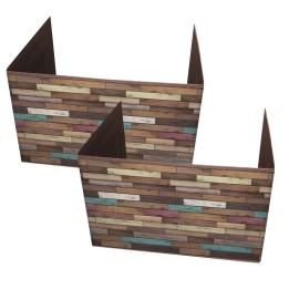 Teacher Created Resources® Reclaimed Wood Design Privacy Screen, Pack of 2