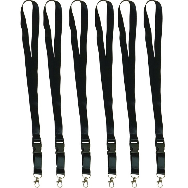 Teacher Created Resources® Black Lanyard, Pack of 6