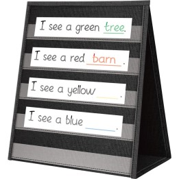 Teacher Created Resources® Black Desktop Pocket Chart, 15-1/2" x 12"