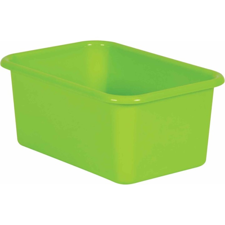 Teacher Created Resources® Lime Small Plastic Bin