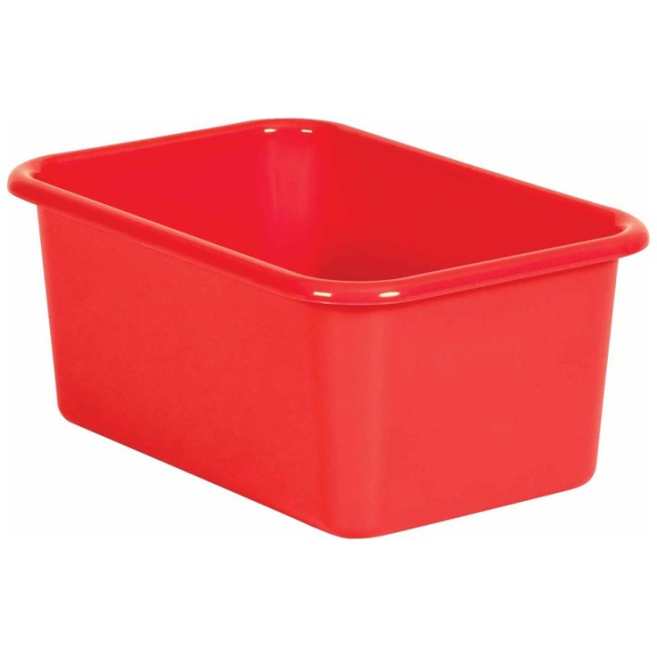 Teacher Created Resources® Red Small Plastic Storage Bin