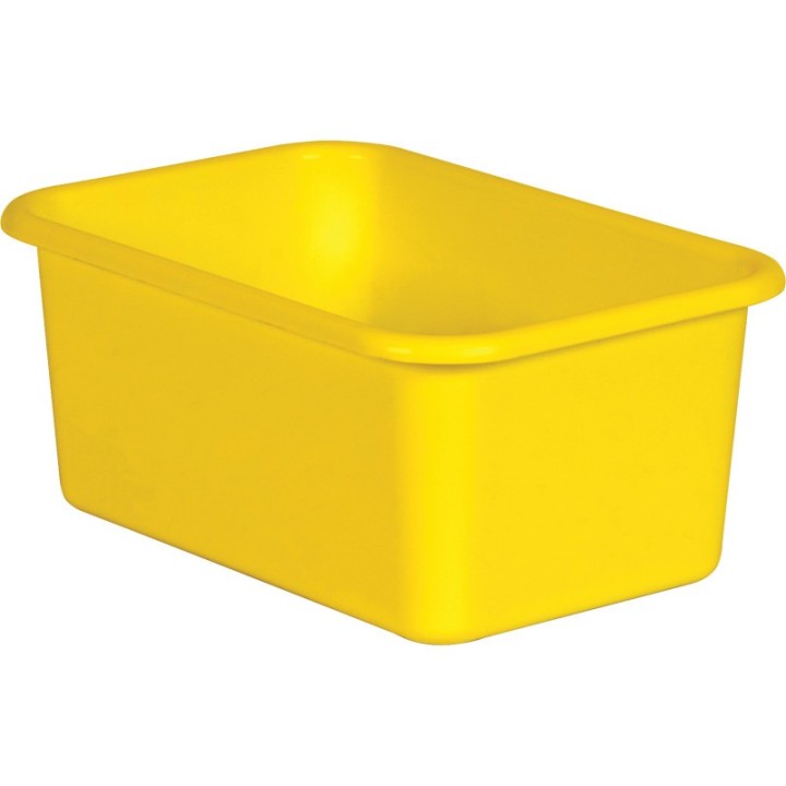 Teacher Created Resources® Yellow Small Plastic Storage Bin