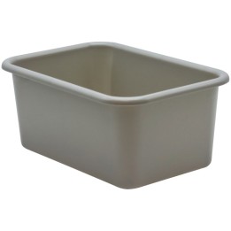 Teacher Created Resources® Gray Small Plastic Storage Bin