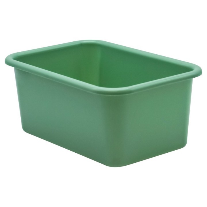 Teacher Created Resources® Eucalyptus Green Small Plastic Storage Bin