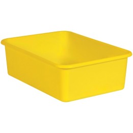 Teacher Created Resources® Yellow Large Plastic Storage Bin