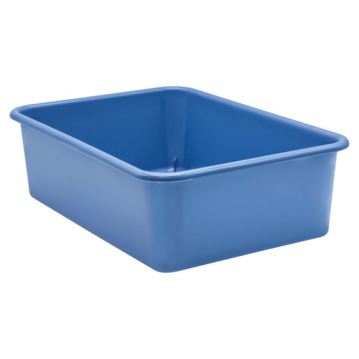 Teacher Created Resources® Slate Blue Large Plastic Storage Bin