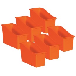 Teacher Created Resources® Orange Plastic Book Bin, Pack of 6