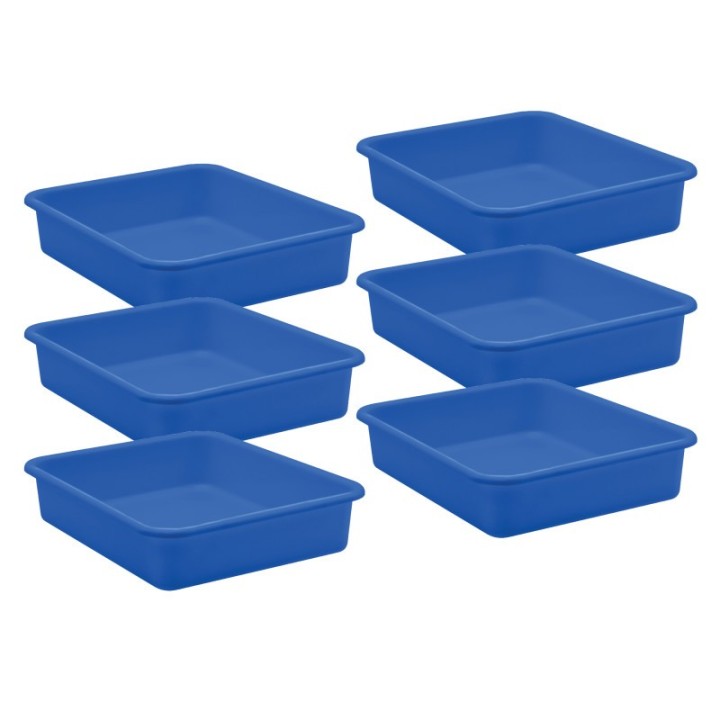 Teacher Created Resources® Blue Large Plastic Letter Tray, Pack of 6