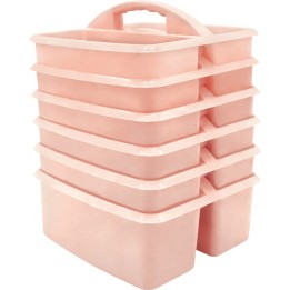 Teacher Created Resources® Blush Plastic Storage Caddy, Pack of 6