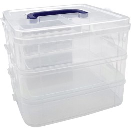 Teacher Created Resources® 3-Tier Clear Stackable Storage Container