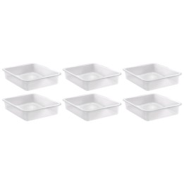 Teacher Created Resources® Large Plastic Letter Tray, Clear, Pack of 6