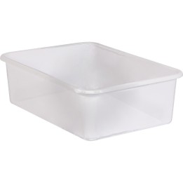 Teacher Created Resources® Large Plastic Storage Bin, Clear