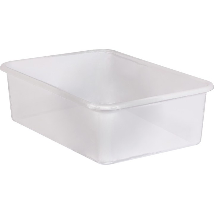 Teacher Created Resources® Large Plastic Storage Bin, Clear