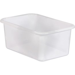 Teacher Created Resources® Small Plastic Storage Bin, Clear