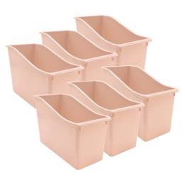 Teacher Created Resources® Blush Plastic Book Bin, Pack of 6