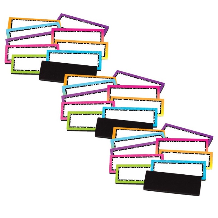 Teacher Created Resources® Brights 4Ever Magnetic Labels, 30 Per Pack, 3 Packs