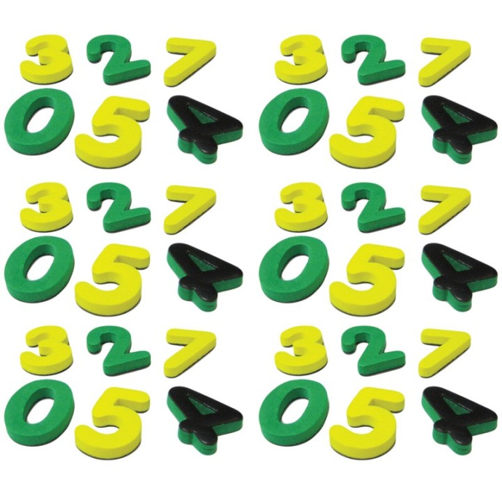 Teacher Created Resources® Magnetic Foam: Small Numbers, 60 Pieces Per Pack, 6 Packs