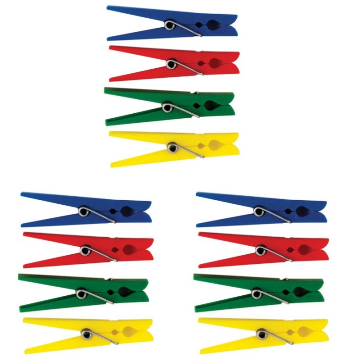 Teacher Created Resources® Plastic Clothespins, 40 Per Pack, 3 Packs