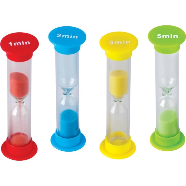 Teacher Created Resources® Small Sand Timers Combo Pack, Pack of 4