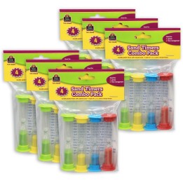 Teacher Created Resources® Small Sand Timers Combo Pack, 4 Per Pack, 6 Packs