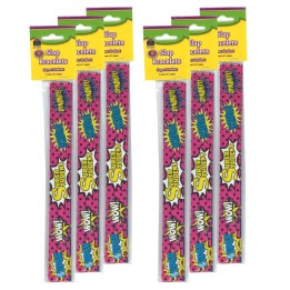 Teacher Created Resources® Superhero Super Student Slap Bracelets, 10 Per Pack, 6 Packs