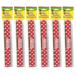 Teacher Created Resources® Polka Dots Happy Birthday Slap Bracelets, 10 Per Pack, 6 Packs