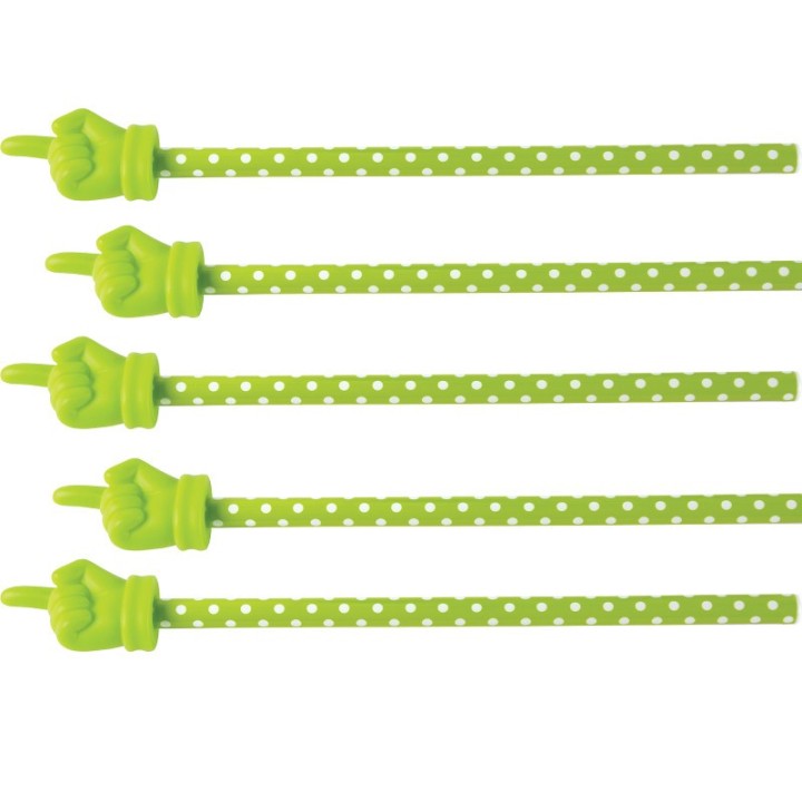 Teacher Created Resources® Lime Polka Dots Hand Pointer, Pack of 5