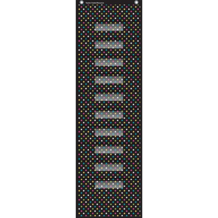 Teacher Created Resources® Chalkboard Brights 10 Pocket File Storage Pocket Chart