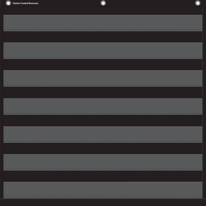 Teacher Created Resources® Black 7 Pocket Chart