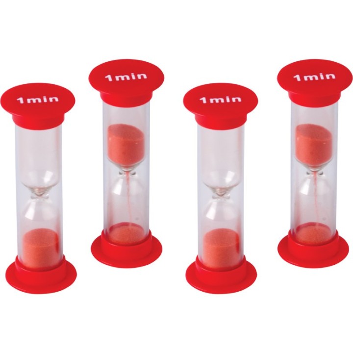 Teacher Created Resources® 1 Minute Sand Timers - Mini - Pack of 4