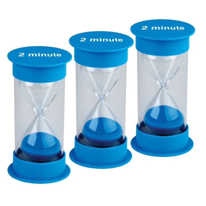 Teacher Created Resources® Sand Timer, Medium, 2 Minute, Pack of 3